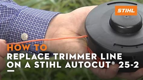 fitted, use your <strong>trimmer</strong> only for cutting grass, wild growth and similar materials. . How to replace weed eater string stihl